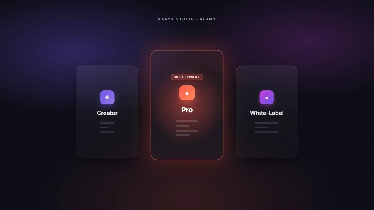 Karya Now Has Subscriptions: Creator, Pro and Ultimate Plans From $19/mo
