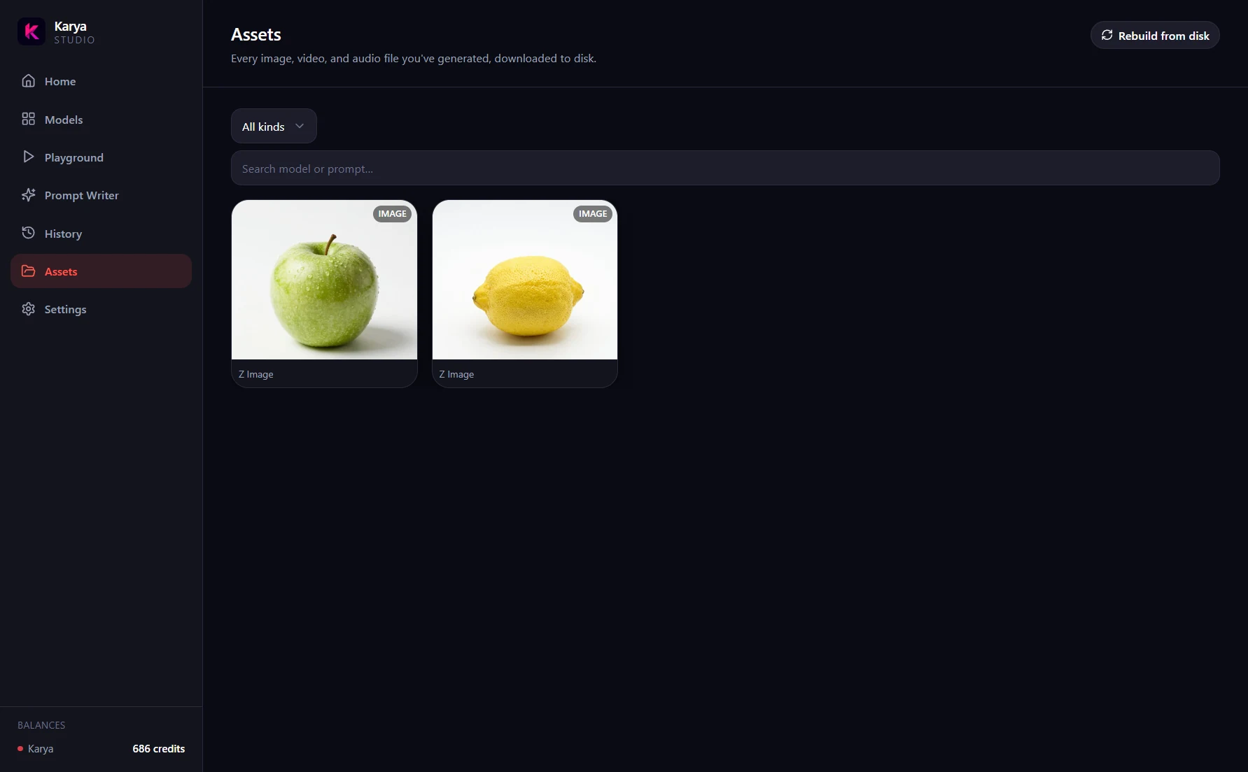 Karya Studio Desktop - Assets